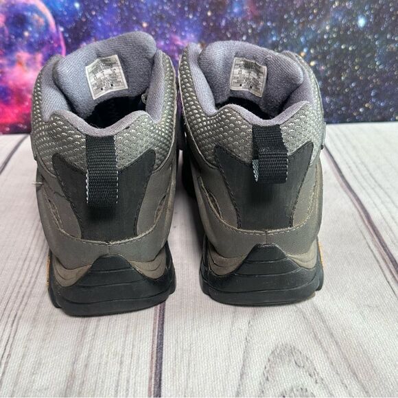 Merrell Womens Moab Mid Gore-Tex Grey Periwinkle Waterproof Boots J87316 Sz 8.5 - Picture 7 of 9